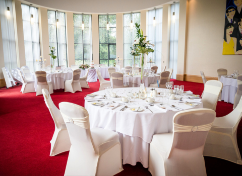 Riverview suite at la mon hotel small wedding reception www.lamon.co.uk