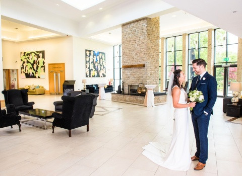 The ballygowan foyer at la mon belfast weddings www.lamon.co.uk