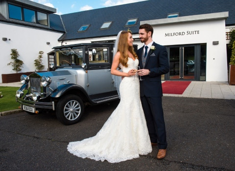 The milford suite private wedding entrance at la mon hotel  country club www.lamon.co.uk