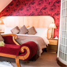 Bridal suite bed at la mon hotel in belfast wedding venue www.lamon.co.uk