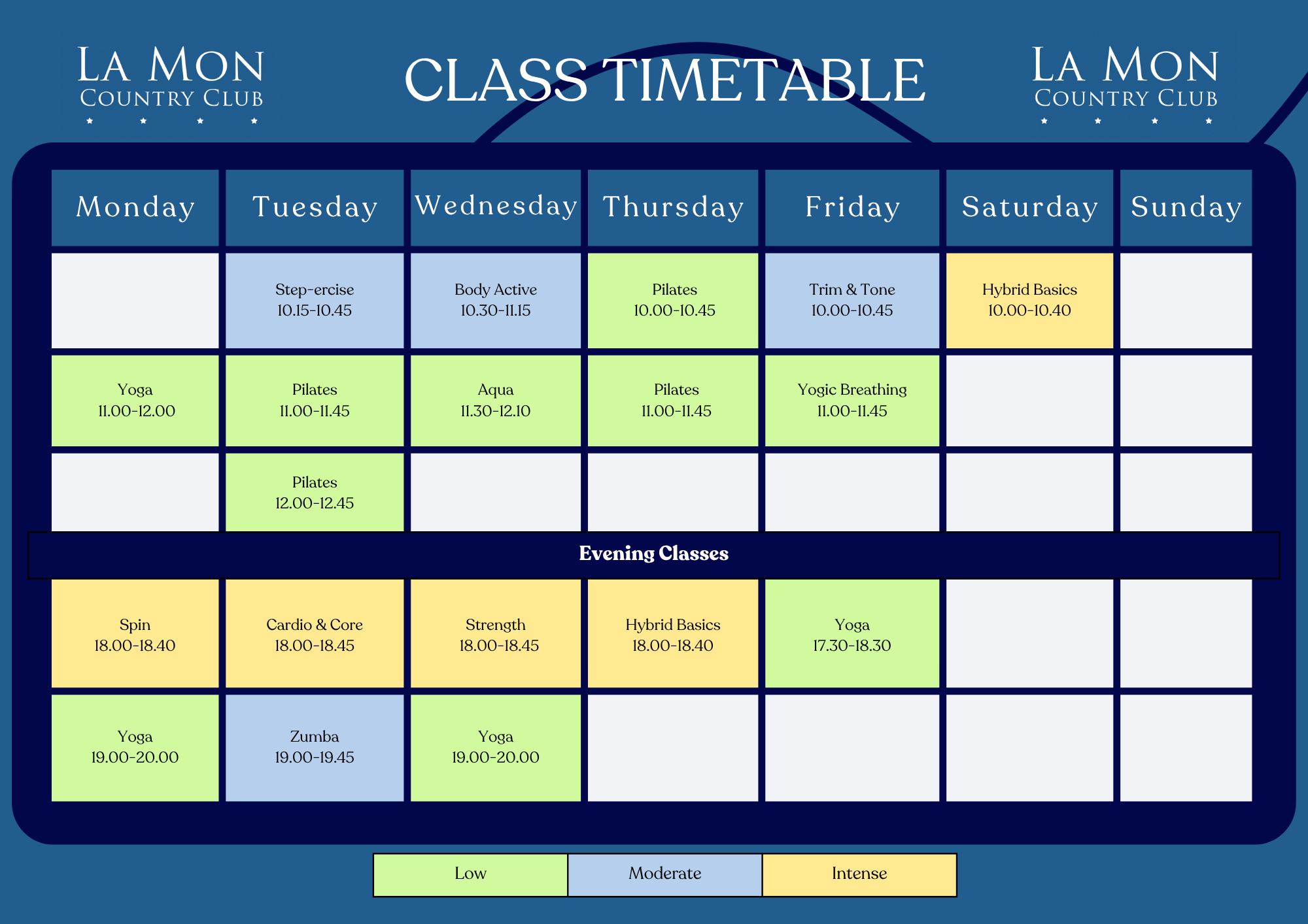 cc class timetable